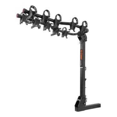 Imagem de CURT Suporte de rack para bicicleta de reboque premium 18065, serve para receptor de 5 cm, 5 bicicletas