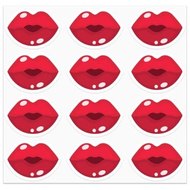 Imagem de Wonmon 360 PCS Valentine’s Day Lip Stickers for Kids Crafts, Kissing Lips Stickers Red Kiss Sticker for Greeting Cards Envelope Gifts Scrapbooking Classroom Valentines Party Decor, 1.5 in