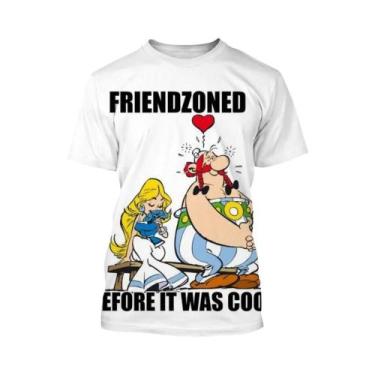 Imagem de Camiseta Unissex Estampada Em 3D Com Desenho De Cartoon, Estilo Hip-Ho