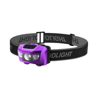 Imagem de Lanterna De Cabeça Mini LED Potente 3W Luz Branca E Vermelha 4 Modos À