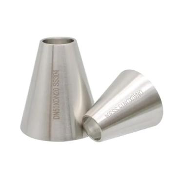 Imagem de 1 peça DN10-DN100 12-104 mm tubo OD Butt Weld Reducer SUS 304 316L conector de encaixe de tubo de aço inoxidável Homebrew (304,85x40 DN80XDN40)