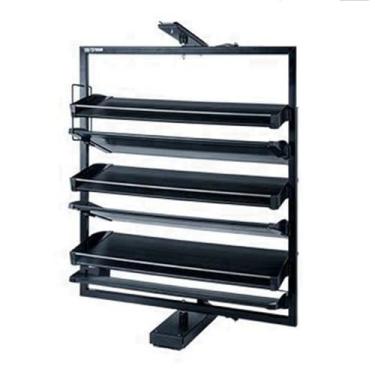 Imagem de Sapateira de armazenamento giratória 360° Organizador de Zapatos Giratorio 360 suporte de sapato redondo torre giratório, armazenamento de sapatos de metal para corredor de entrada organizador de