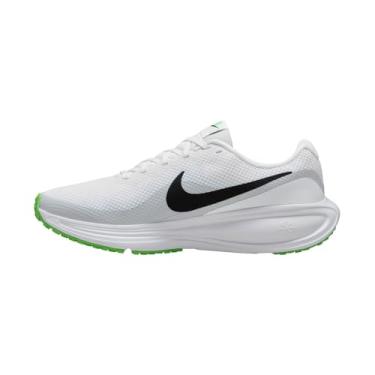 Imagem de Nike Tênis de corrida masculino Revolution 8 Road (branco/platina pura/azul gelo/preto), Branco/preto-platina pura-azul geleira, 44