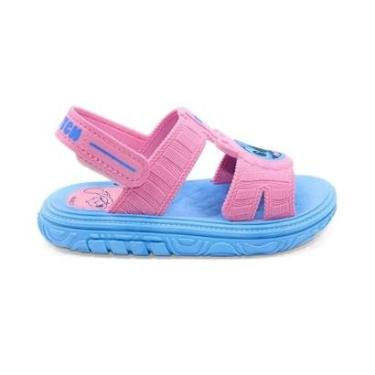 Imagem de Sandália Infantil Menina Grendene Puff Bag 23224 Azul-Feminino