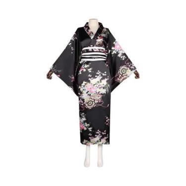 Imagem de Kimono Yukata plus Size Para Mulheres, Cosplay, Robe De Banho, Festa D
