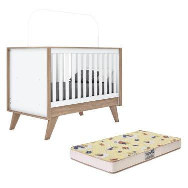 Imagem de Berço Mini Cama Confete com Colchão Supreme - Móveis Henn