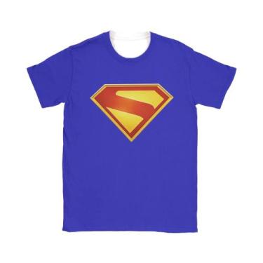 Imagem de Camiseta masculina com logotipo de Supermans, estética de praia, gola 