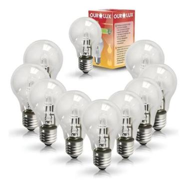 Imagem de Kit Lampada Halogena Clara Ourolux H100 - 70w 2700k C/ 10 Unidades