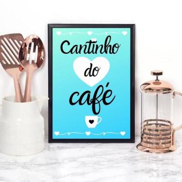 Imagem de Quadro Cantinho Do Café Azul 45X34Cm