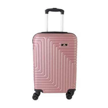 Imagem de Mala De Bordo Para Viagem Rodas Dupla 360° e Cadeado Acoplado Tam P 10kg Cor:Rose 8190