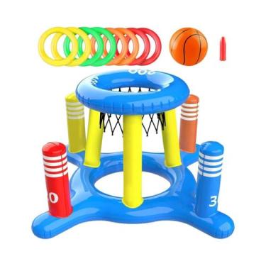 Imagem de Conjunto De Jogo De Arremesso De Anéis Infláveis, Brinquedos Flutuante