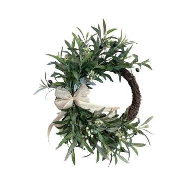 Imagem de Guirlanda Artificial De Oliveira Para Pendurar Na Parede, Decoração De