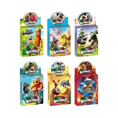 Imagem de Jogo De Cartas Colecionáveis Italiano Para Crianças Brainrot Tungtungt