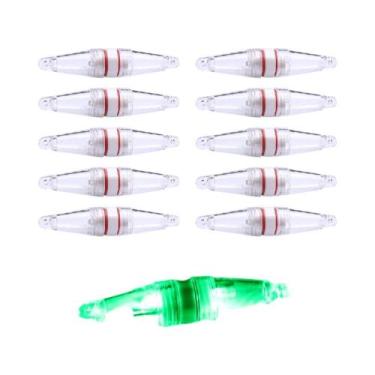 Imagem de Luzes De Pesca LED Dupla Face 10 Peças Piscando Para Atrair Peixes Luz