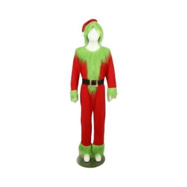 Imagem de Fantasia De Halloween Para Crianças Do Monstro Verde Peludo Grinch Com