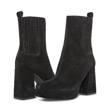 Imagem de Blondo Bota feminina Rozalie impermeável no tornozelo, Camurça preta, 38