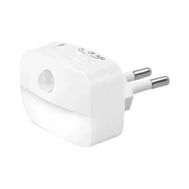 Imagem de Luz Noturna LED Com Sensor De Movimento, 3 Cores, Plugue De Parede Pad