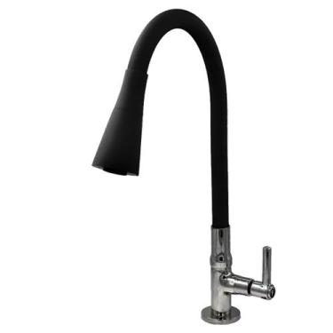 Imagem de Torneira Gourmet Flexivel Silicone Com Ajuste De Jato Sn18 Snel Metais