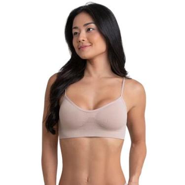 Imagem de Sutiã Básico Sem Bojo Clássica Sem Costura Loba Lupo, GG, Natural
