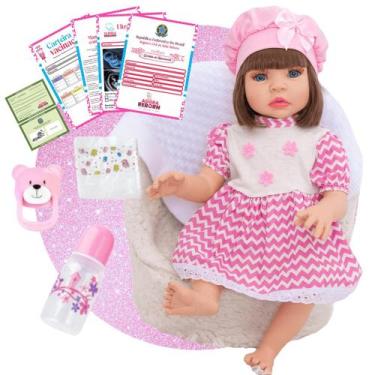 Imagem de Bebê Reborn Boneca Realista Em Silicone Promoção Pode dar Banho - ADOR