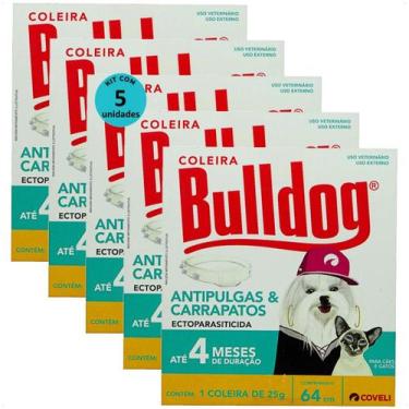 Imagem de Coleira antipulgas e carrapatos bulldog 4 com 64cm e 25g para cães e g