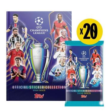 Imagem de Livro Ilustrado Capa Dura UEFA Champions League 2024/2025 + 60 figurinhas-Unissex