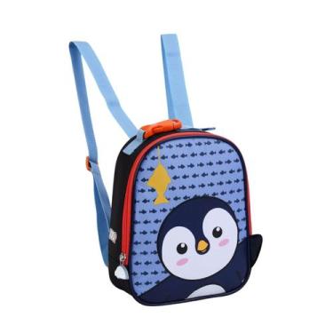 Imagem de Lancheira Térmica Creche Infantil Zoop Bichinho Passeio Kids Cor:Pingu