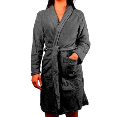 Imagem de Roupão Kimono Felpudo Unisex Microfibra Macio Pós Banho - Camesa, Chum