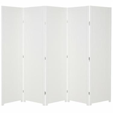 Imagem de 5 Biombo Pintado Sanfonado Com Rodinhas E Dobradiças Painel Mdf Folha 