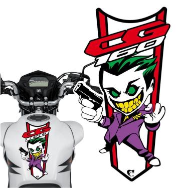 Imagem de Adesivo Faixa Gravata Sem Resina Moto Cg 150/160 Coringa Vermelho Cor Cg 160