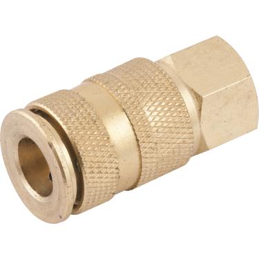 Imagem de Engate rápido fêmea 1/4" npt latão esfera cartela - Vonder