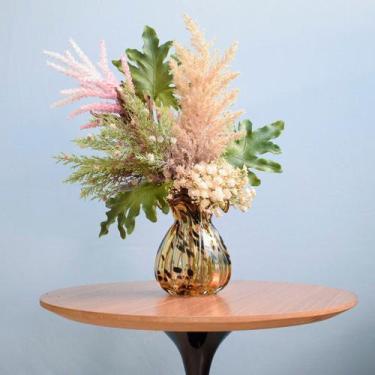 Imagem de Arranjo de Flores Secas Artificiais no Vaso Trouxinha Âmbar  Formosinh