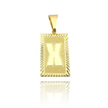Imagem de Pingente Masculino Ouro De Letra (Entra e Escolha Sua Letra) Banhado O