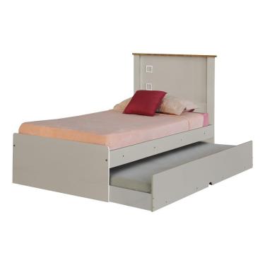Imagem de Cama Bibox Solteiro Reino Off White - Gran Belo