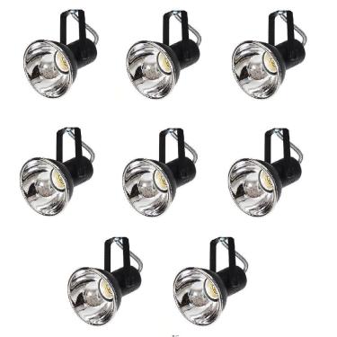 Imagem de Kit 8 Spot Trilho Perfilado Eletro calha Par20 Bulbo OL5