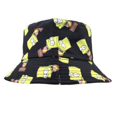 Imagem de Bucket Hat Simpsonss, chapéu de sol unissex de 58 cm de algodão para m