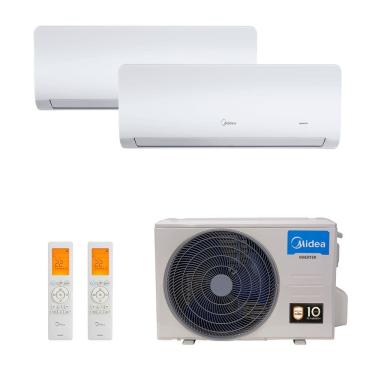 Imagem de Ar Condicionado Multi Split Midea Inverter Free Match 27.000 Btus ( 2x Hi Wall 12.000) Quente e Frio 220v