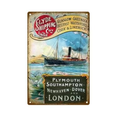 Imagem de Placa De Metal Decorativa De Parede Para Praia, Verão, Bar De Praia, C