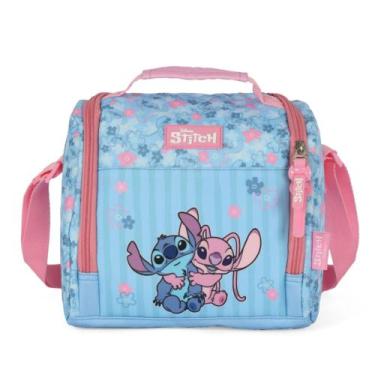 Imagem de Lancheira Térmica Stitch e Angel Luxcel LA50103SC Lançamento 2026