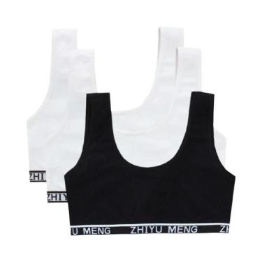 Imagem de Sutiãs De Treinamento Para Adolescentes, Tops Sem Fio Para Puberdade, 