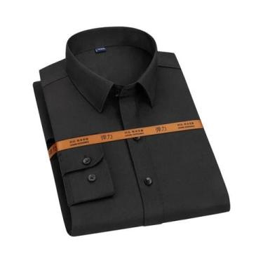 Imagem de Camisa Social Masculina Slim Fit De Manga Longa, Resistente a Rugas, F