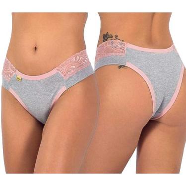 Imagem de Calcinha Feminina Atacado kit c/10 Lingerie Comfort Macia Tanga - TJ V