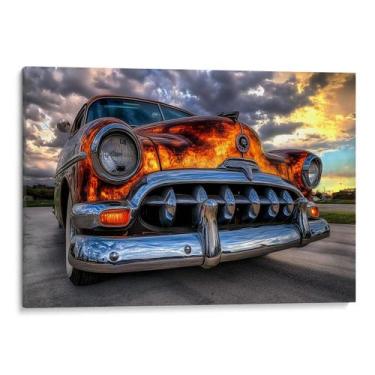 Imagem de Quadro decorativo Carro Clássico Brilhando Sob o Pôr do Sol - Art Canv