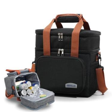 Imagem de Bolsa Termica Transversal Fisicurista Treino Trabalho Viagem, Preto