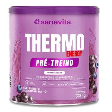Imagem de Suplemento Thermo Energy 300g Sanavita Pré Treino Termogênico Energia 
