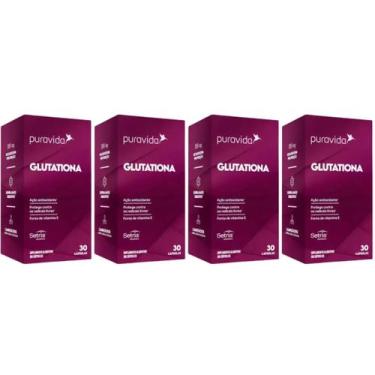 Imagem de 4x Glutationa Puravida 30 Cápsulas