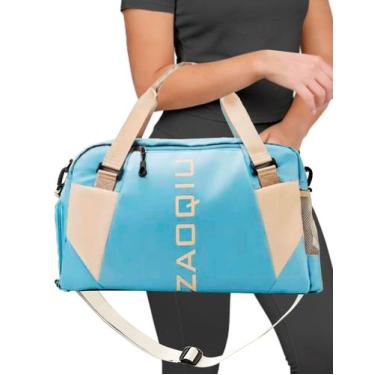 Imagem de Mala Bolsa Feminina Esportiva Transversal Fitness Academia Viagem Pass