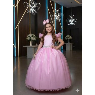 Imagem de Vestido Longo Amanda Rosa Bebê - Elegante e Sofisticado, Pastel pink, 