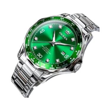 Imagem de Relógio De Luxo Masculino À Prova d'Água Com Pulseira De Aço Inoxidáve