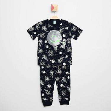 Imagem de Pijama Infantil Kyly Espaço Camiseta + Calça Menino-Masculino